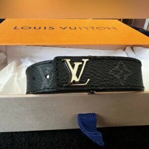 BRAND NEW: LOUIS VUITTON SLIM BRACELET Black & Gray Size 21
